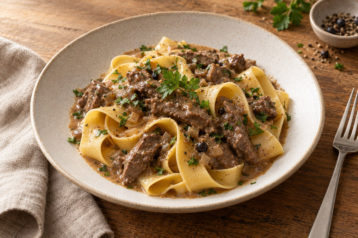 Pappardelle & Hirschgeschnetzeltes
