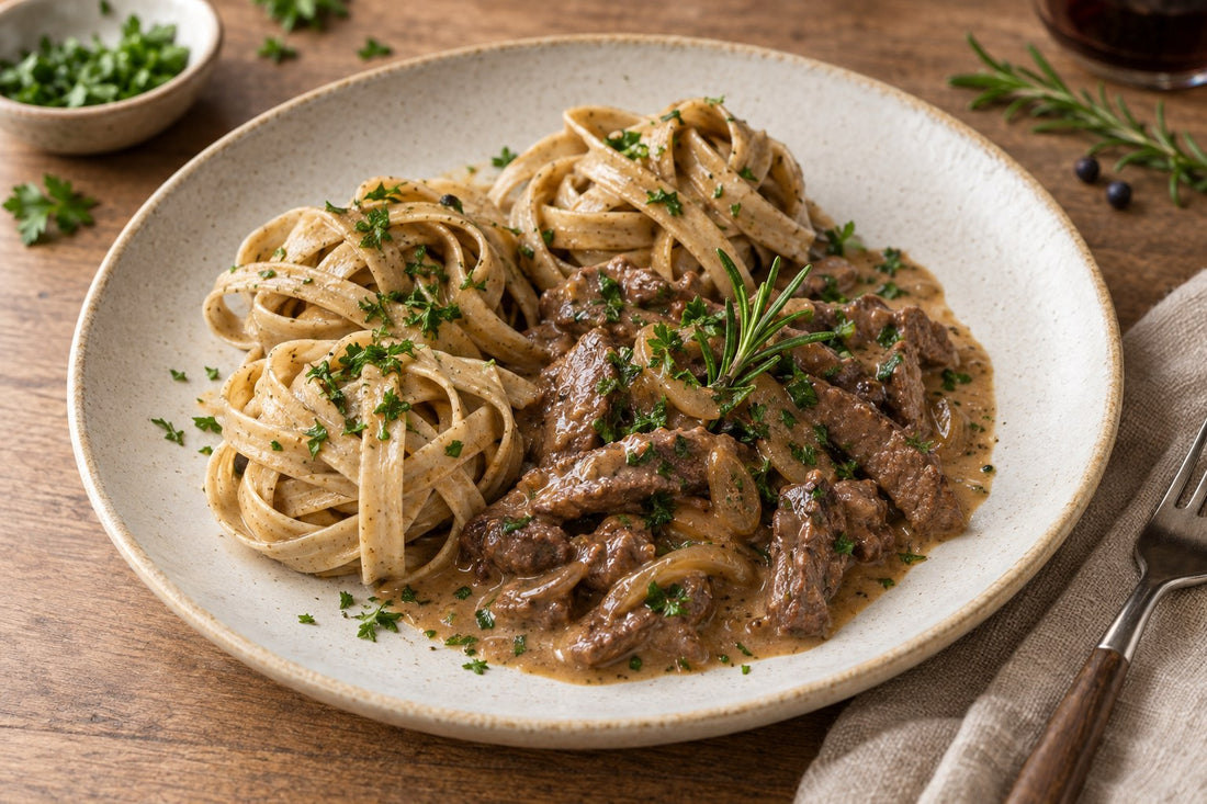 Premium Tagliatelle & Rehgeschnetzeltes