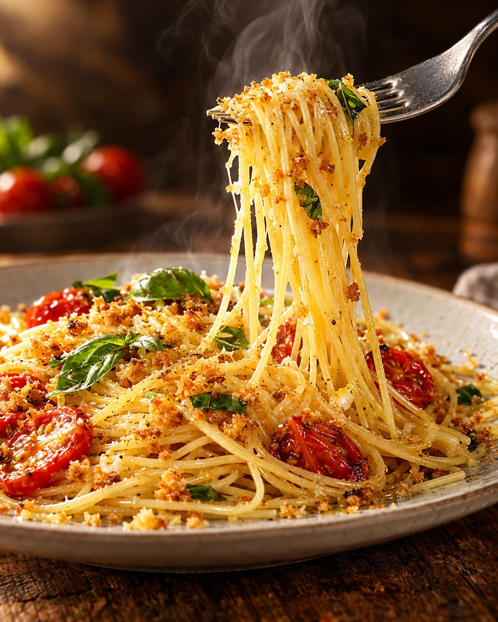 Ami Spaghettini — Frisch serviert und dampfend