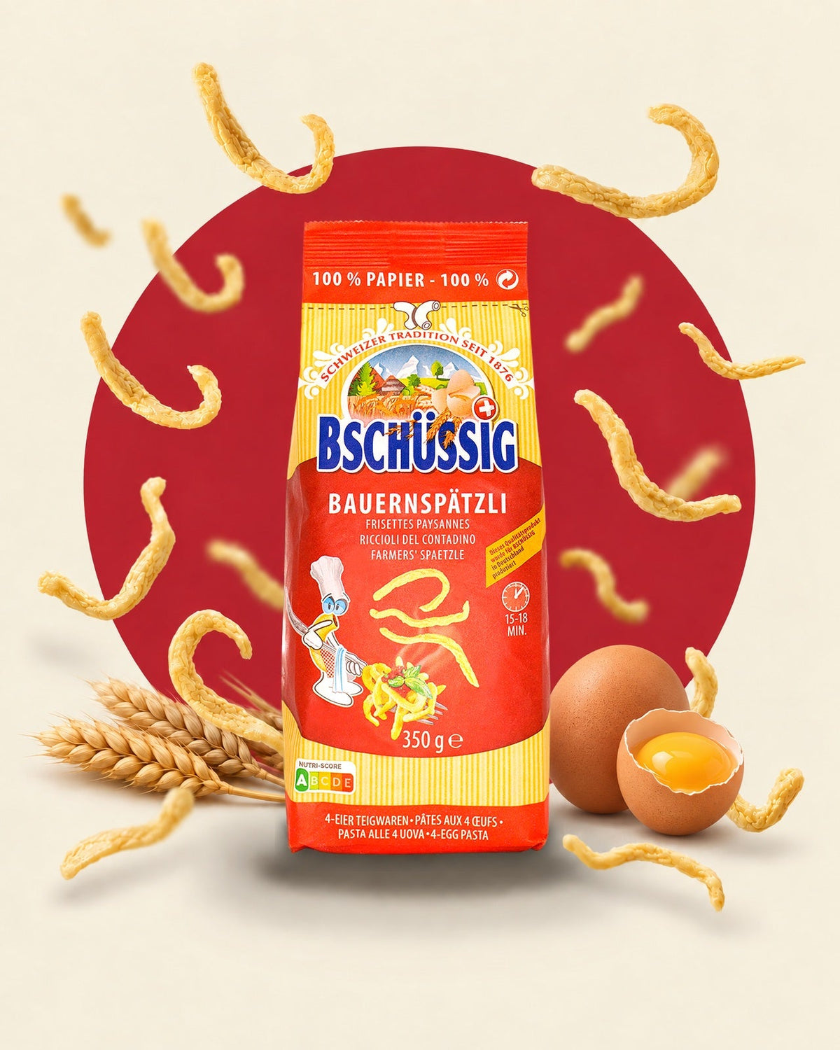 Bauernspätzli, 4-Ei