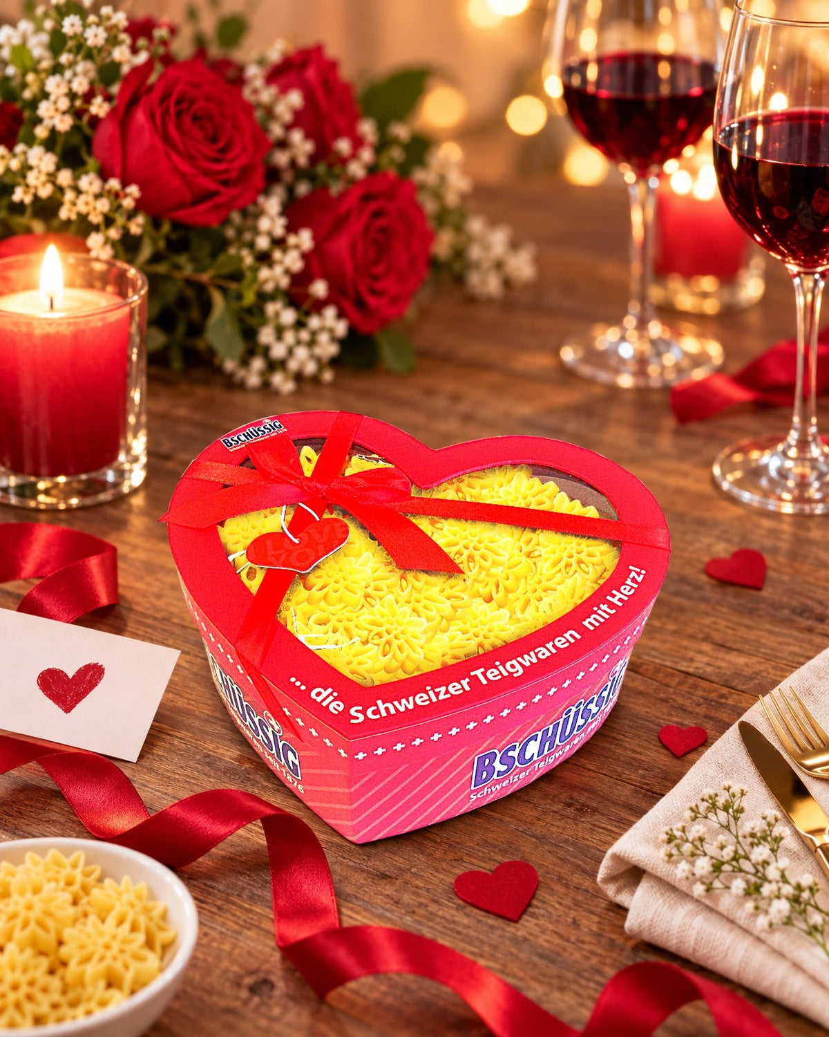 Scatola a cuore Urschweizer Edelweissli — come regalo