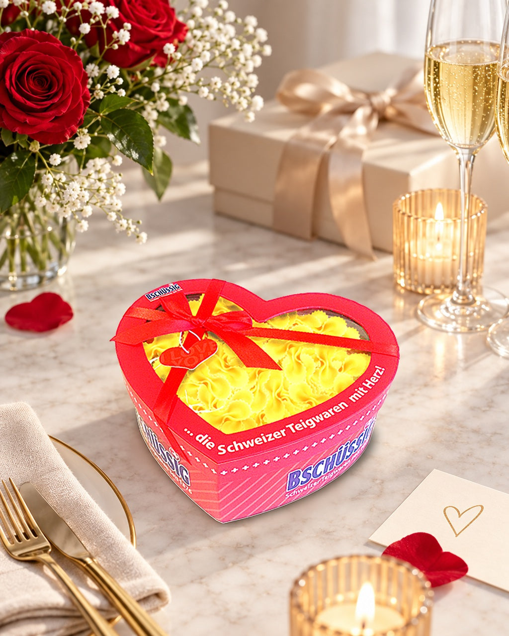 Boîte cœur Krawättli, 3 œufs — En cadeau