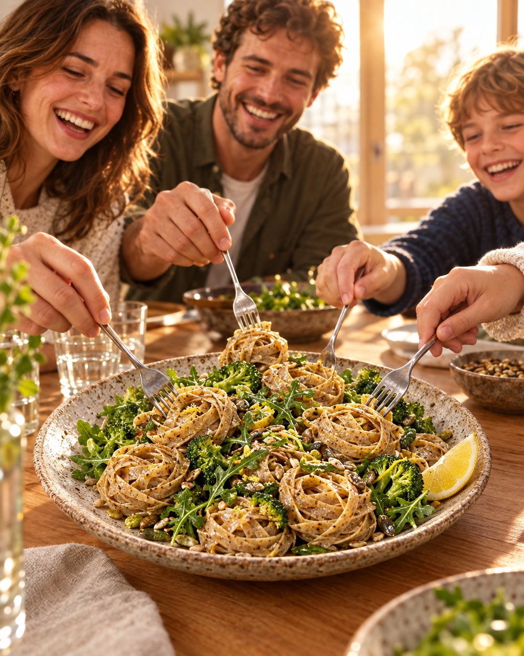 ERNST 6-Korn Tagliatelle Nester gewalzt, 6 mm, Ohne Ei — Gemeinsam geniessen