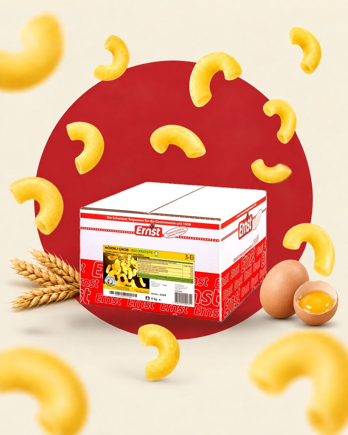 ERNST Hörnli grob 3-Ei Bio Knospe, 5 kg