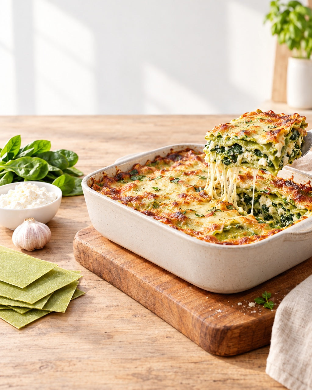 ERNST Lasagne verdi ohne Ei, 175 x 80 mm, 6 kg — In wenigen Minuten zubereitet