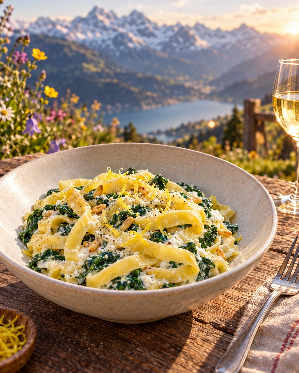 ERNST tagliatelle larghe 3 uova Gemma Bio, 8 mm, 5 kg — gusto svizzero da Frauenfeld