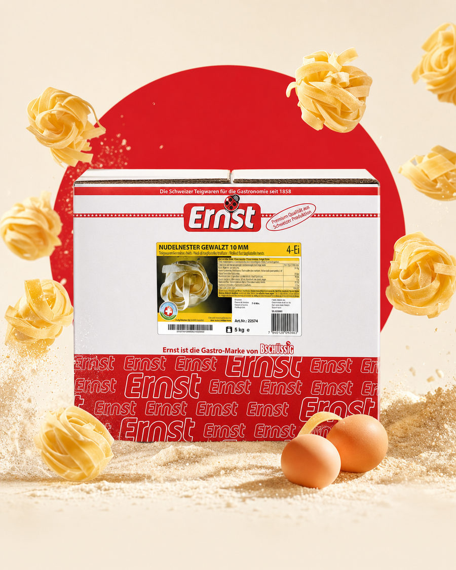 ERNST Nudelnester gewalzt 10 mm, 5 kg