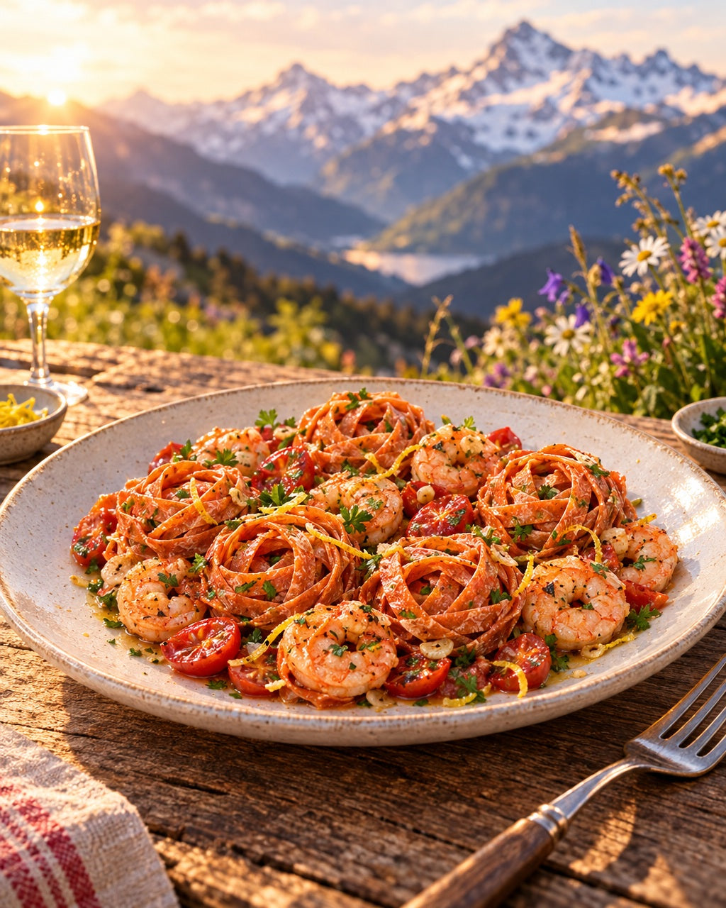 ERNST nidi di tagliatelle laminati 6 mm al pomodoro, 5 kg — gusto svizzero da Frauenfeld