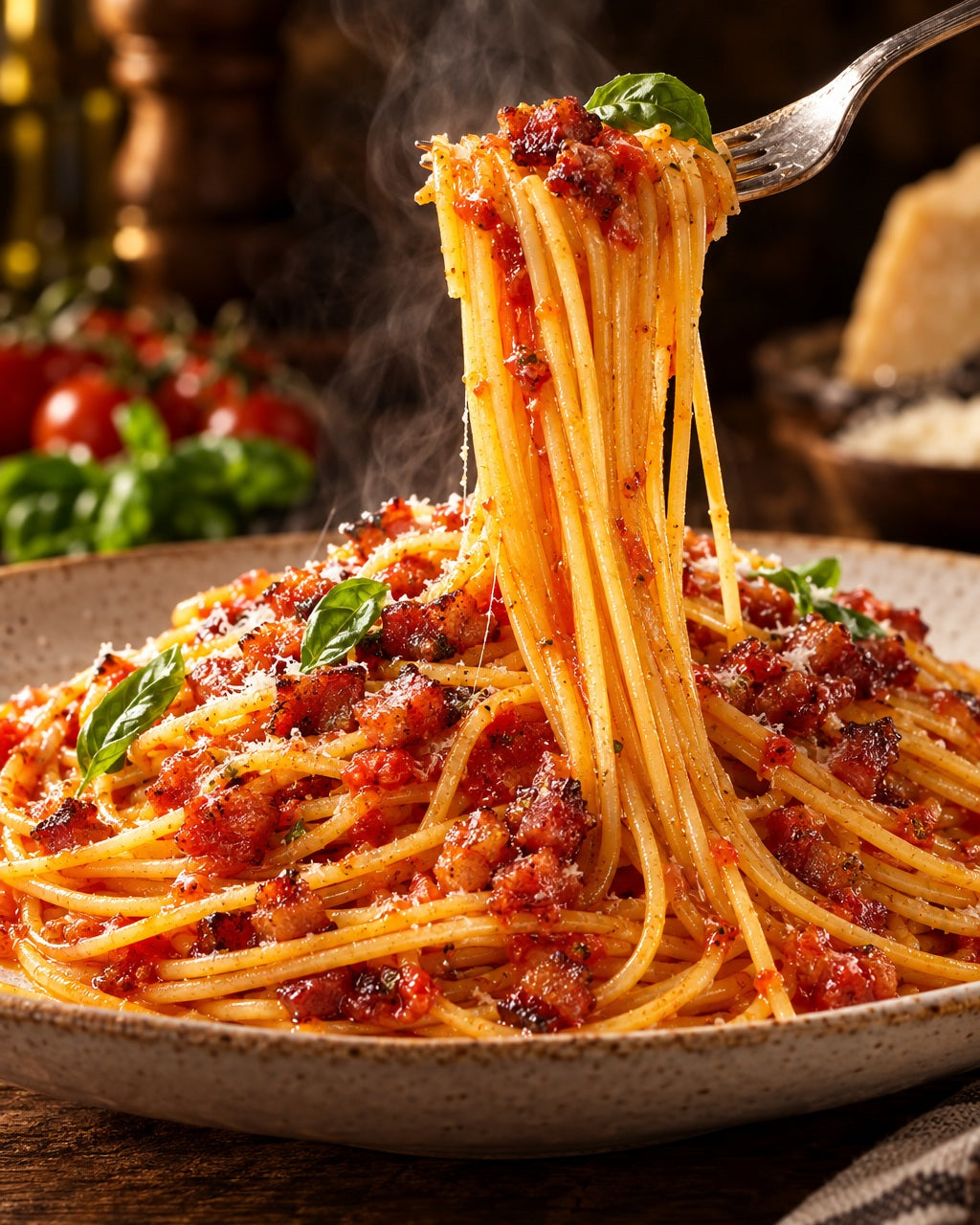 ERNST spaghetti 1.8 mm, 50 cm, 10 kg, tenant à la cuisson — Fraîchement servi et fumant