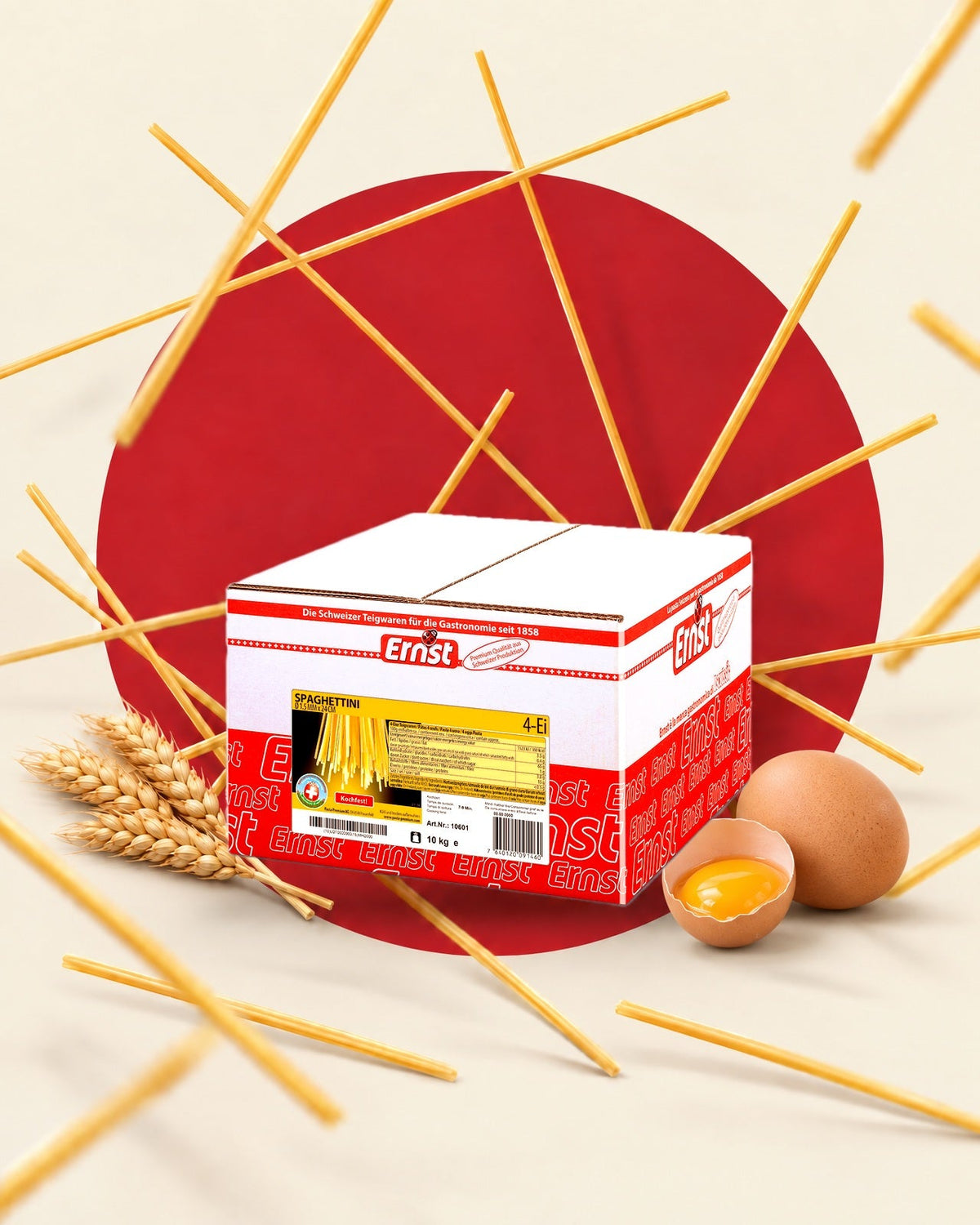 ERNST Spaghettini, 1.5 mm, 24 cm, 10 kg, tenant à la cuisson