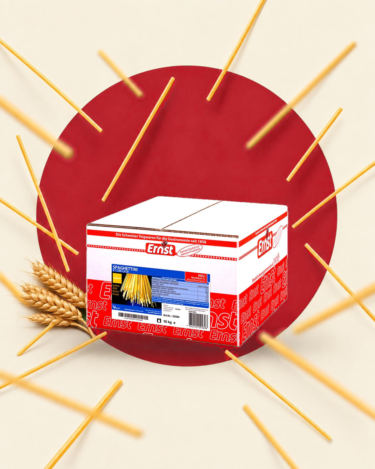 ERNST Spaghettini Napoli kochfest, 1.5mm, 24cm K10kg