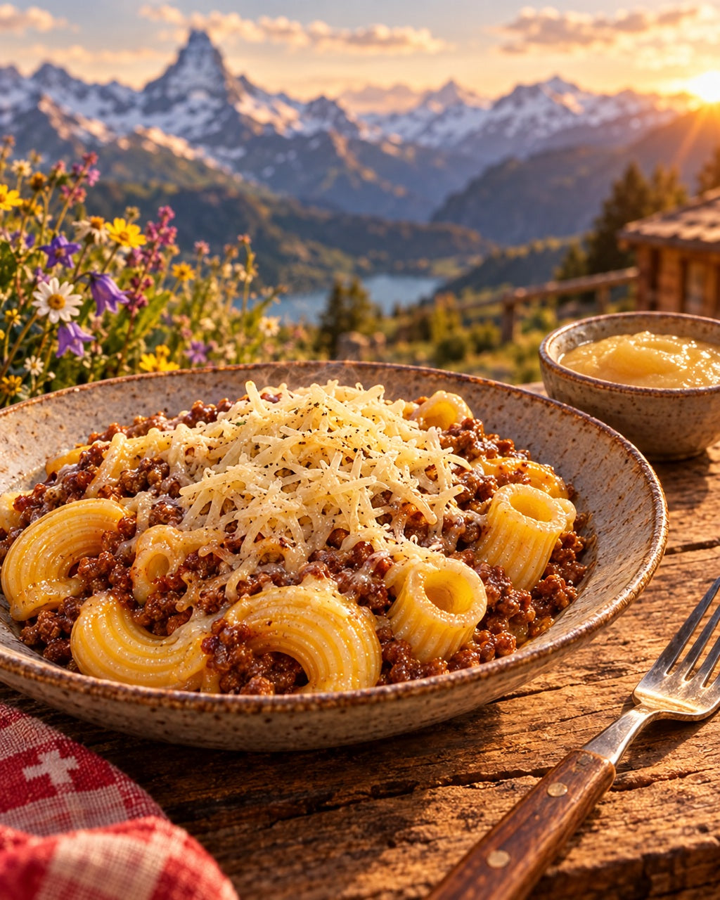 la Chinoise Hörnli Royale, 3 uova — gusto svizzero da Frauenfeld