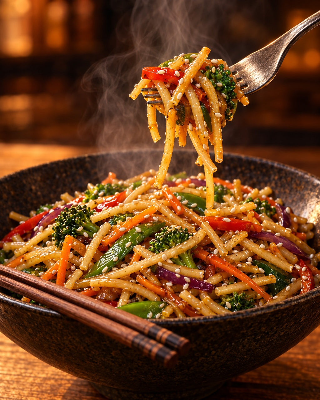 la Chinoise Nouillettes 2 mm, 3 uova — servito caldo e fumante