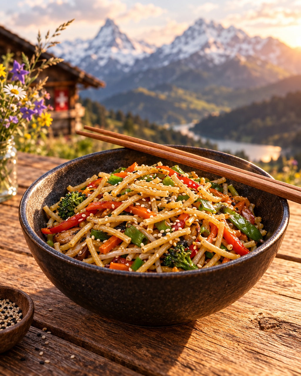 la Chinoise Nouillettes 2 mm, 3 uova — gusto svizzero da Frauenfeld