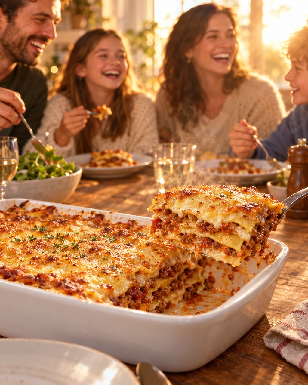 Fogli di lasagne, 3 uova — da gustare insieme
