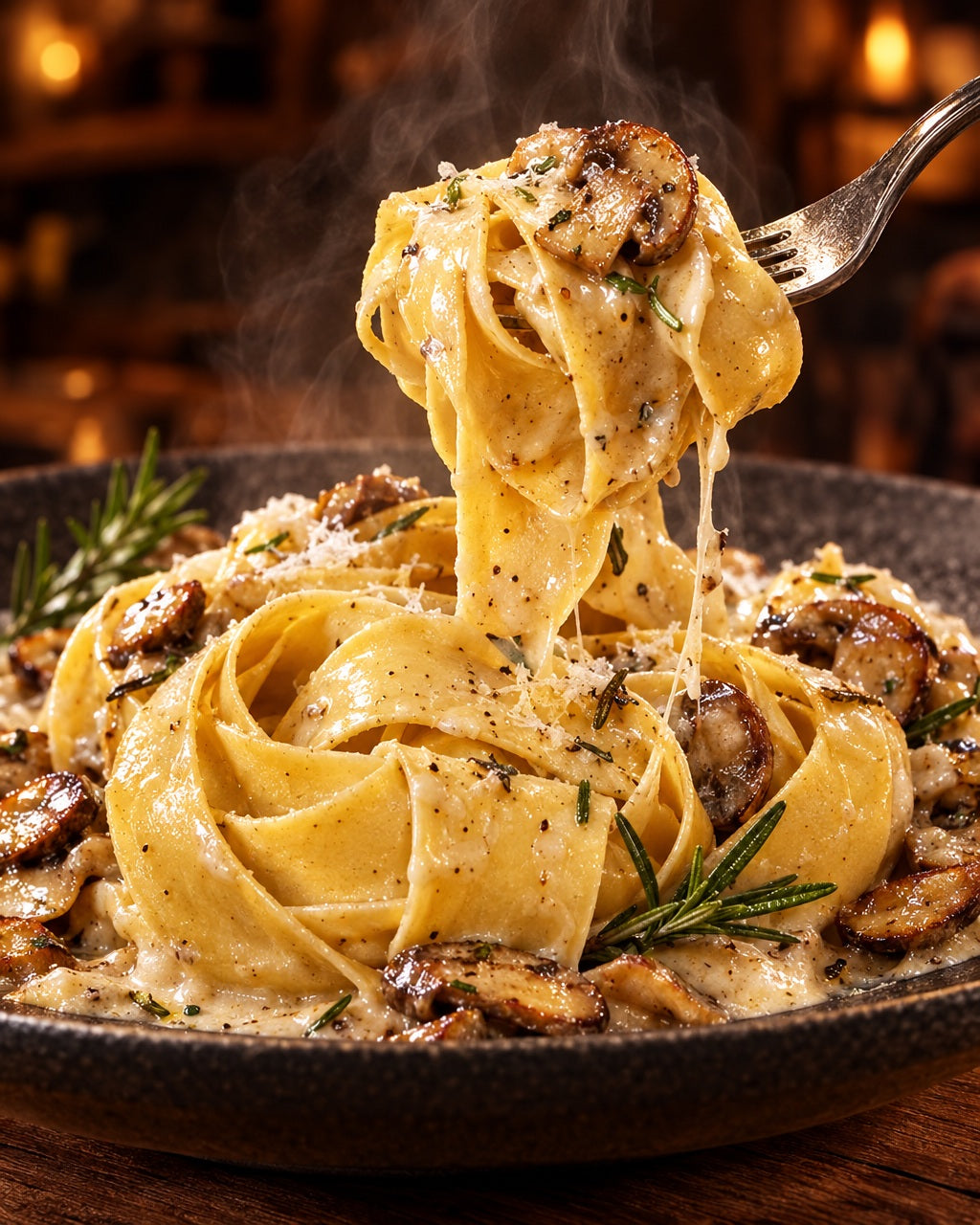 Nidi di pappardelle Premium laminati 18 mm — servito caldo e fumante