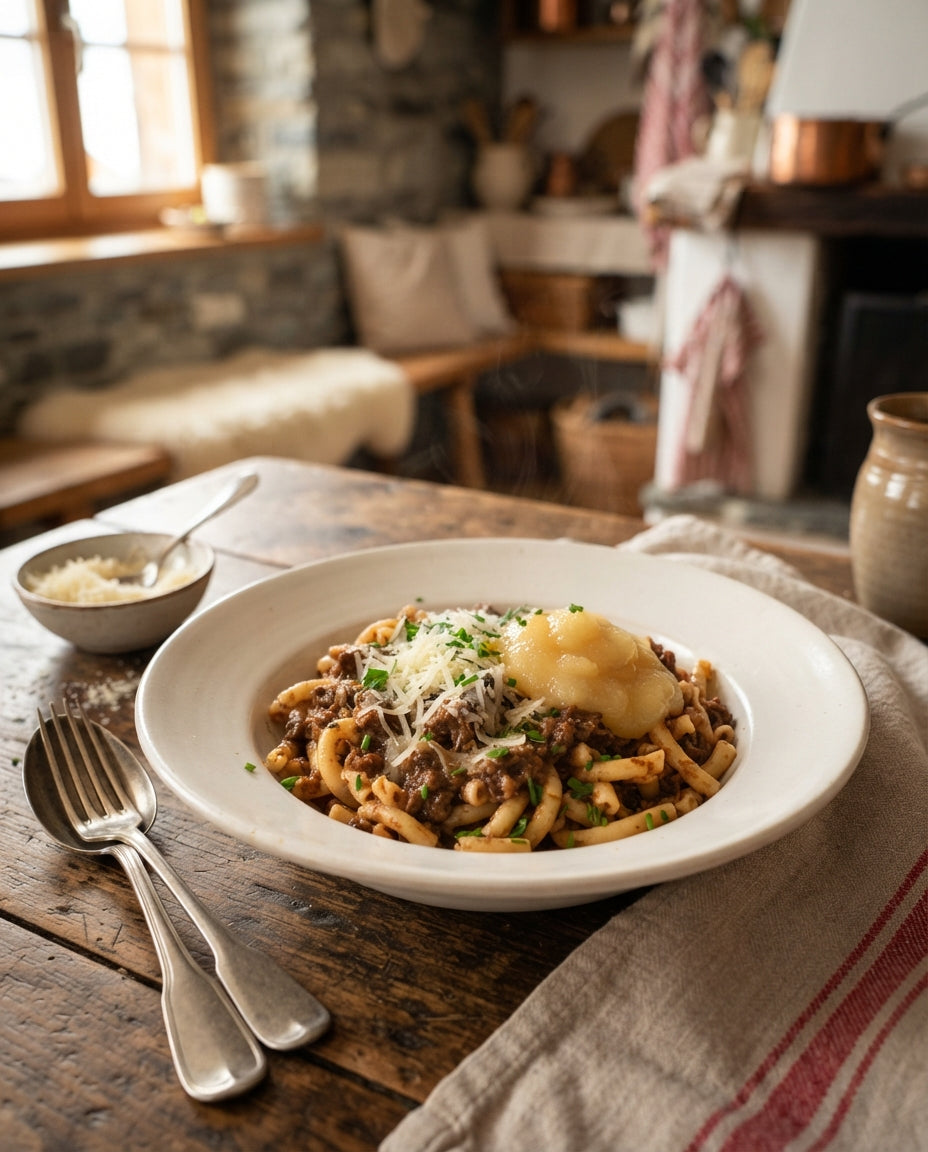 Rezept: Ghackets mit Hörnli & Apfelmus wie bei Grosi