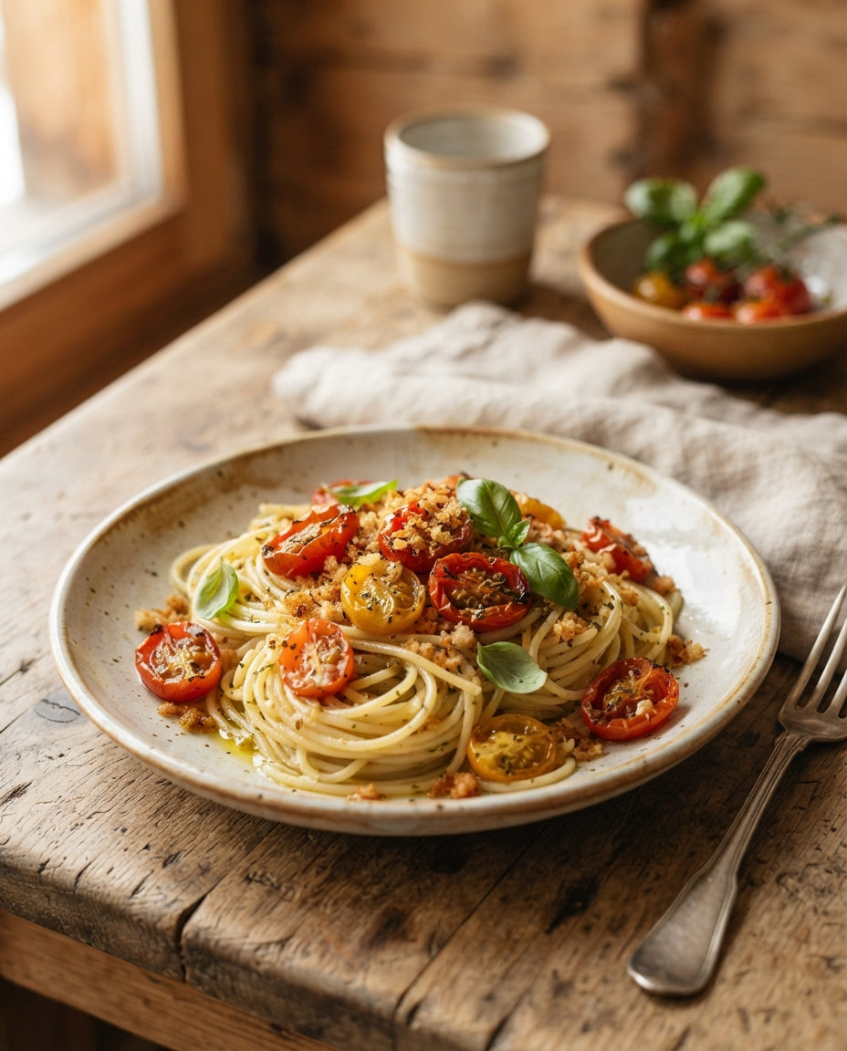 Rezept: Ami Spaghettini mit knuspriger Brösmeli-Butter