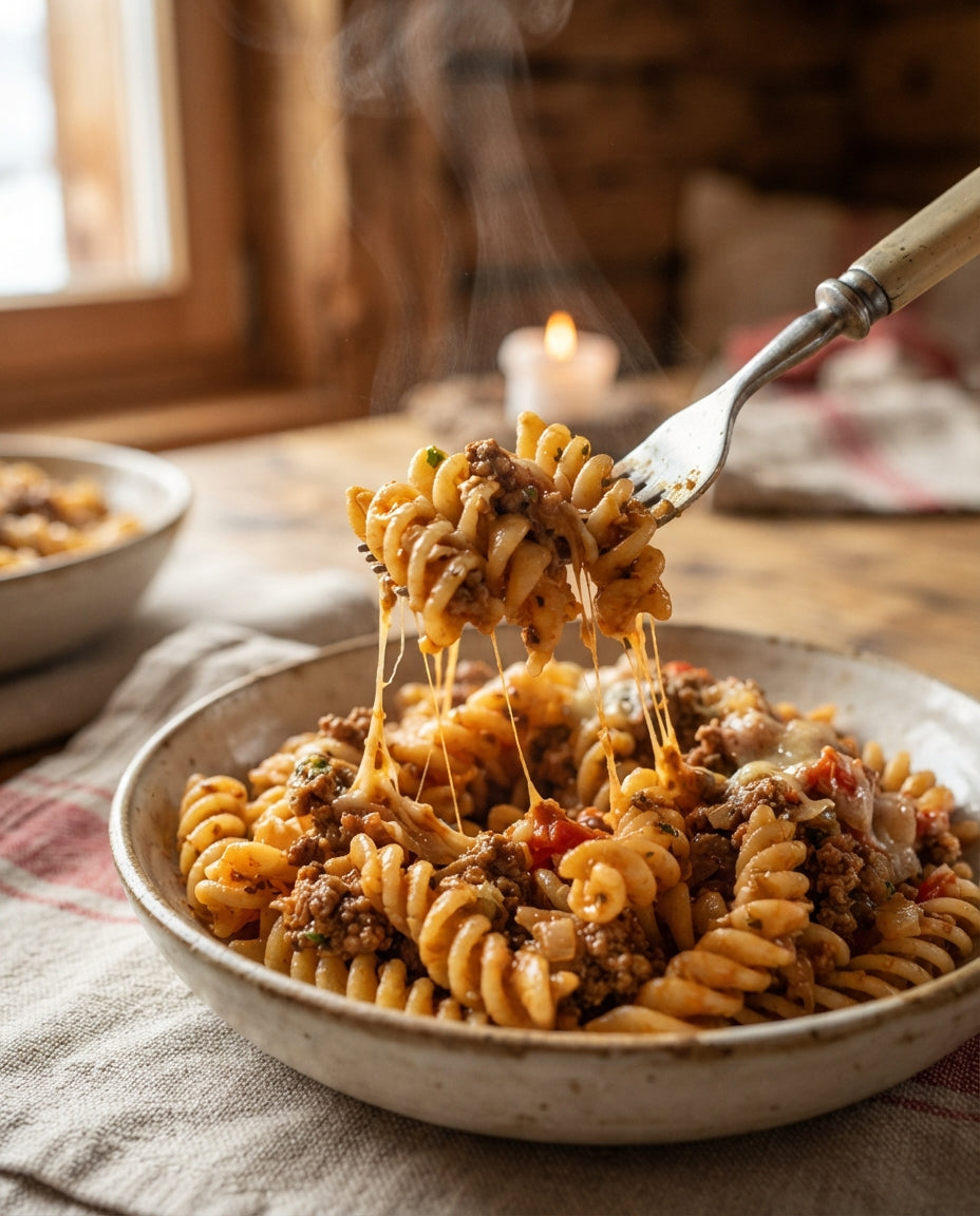 Spiralen-Blitz-Bolognese für Wochentags-Helden – Detailaufnahme