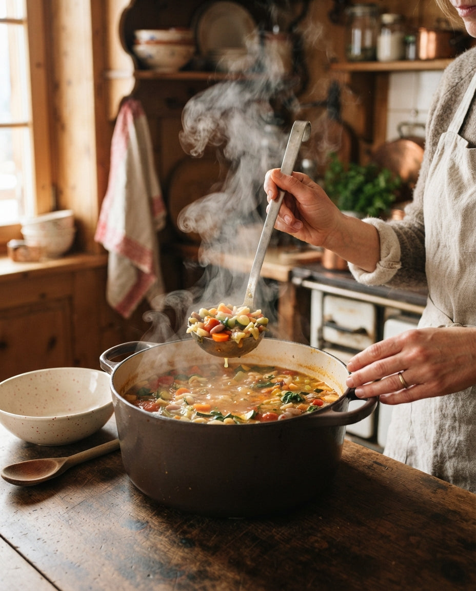 Füessli-Minestrone – Gmüessuppe mit Suppen-Star – Zubereitung