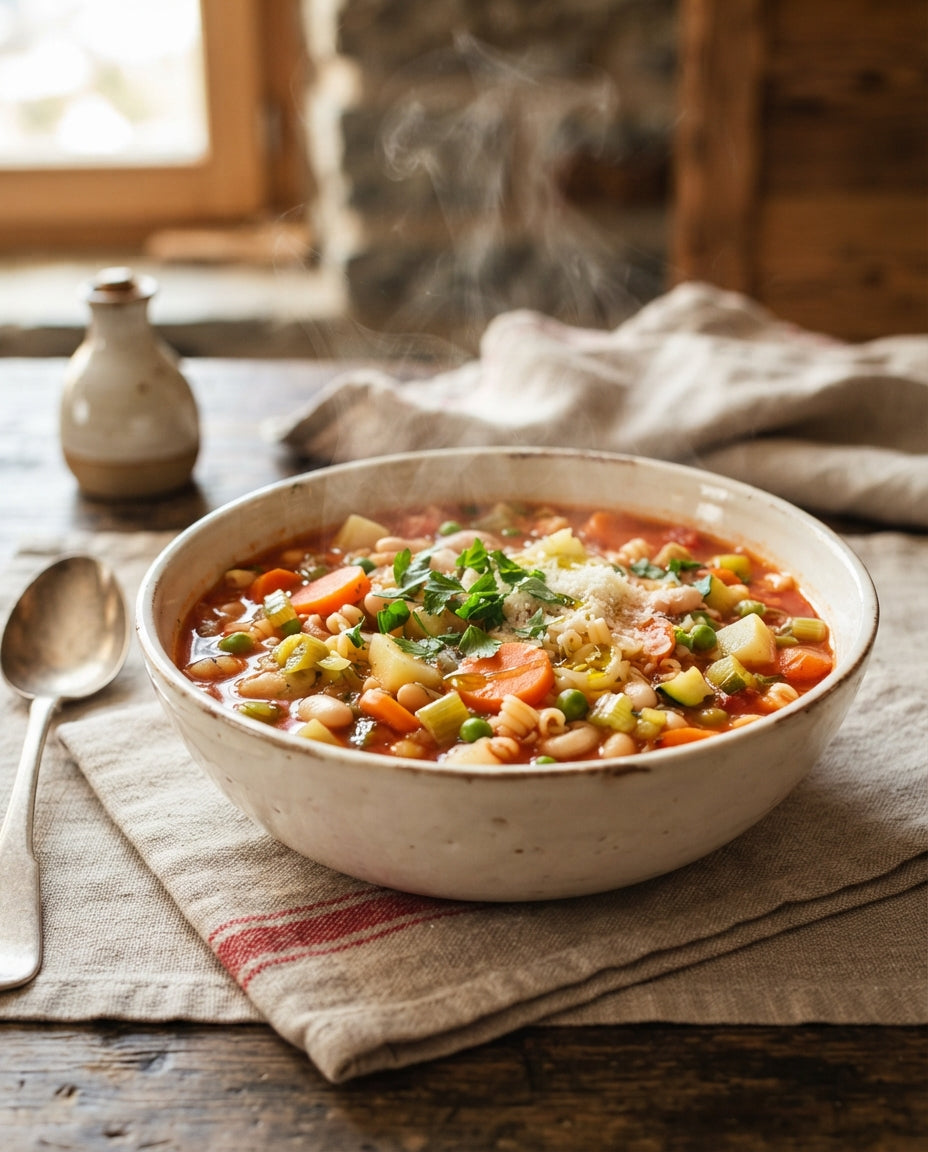 Rezept: Füessli-Minestrone – Gmüessuppe mit Suppen-Star