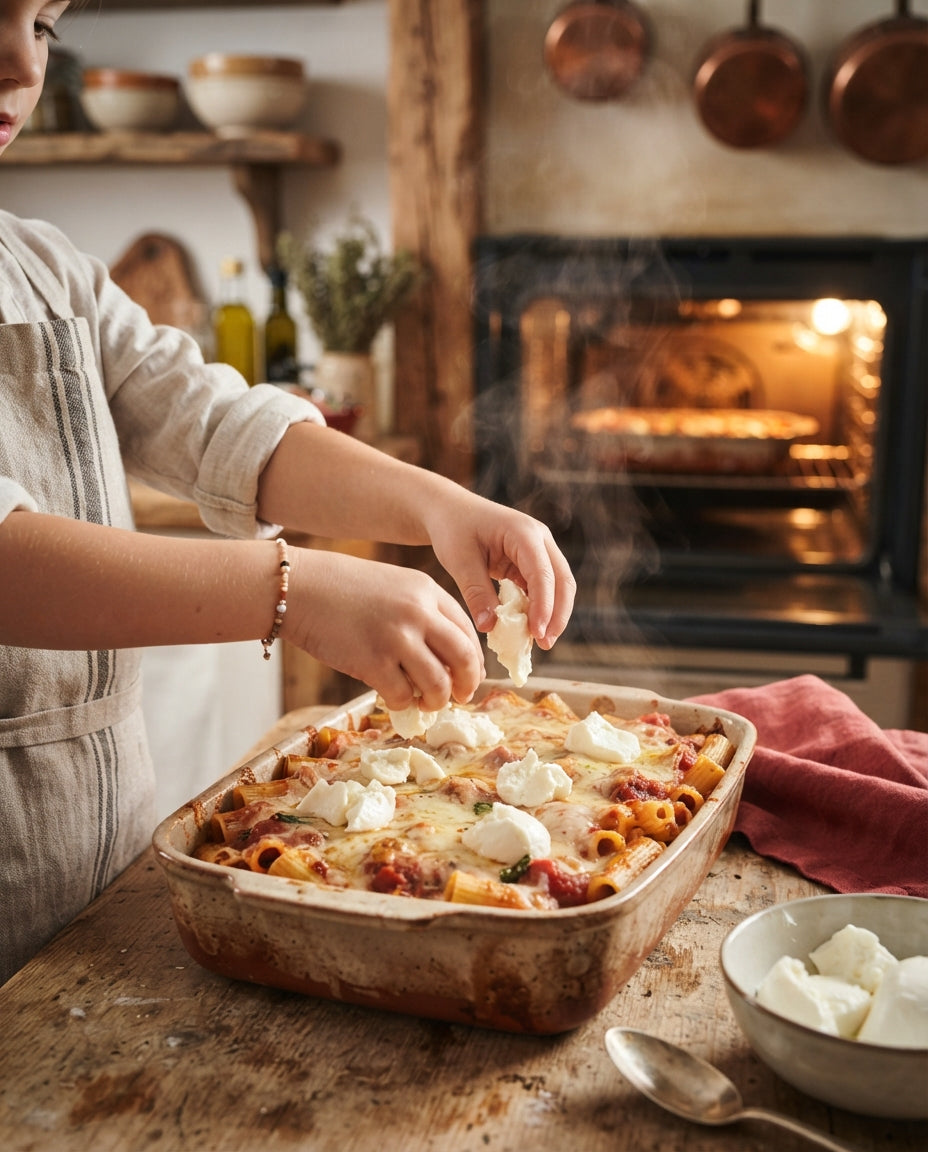 Blitz-Pasta al Forno mit Bio-Rindfleischsauce – Zubereitung