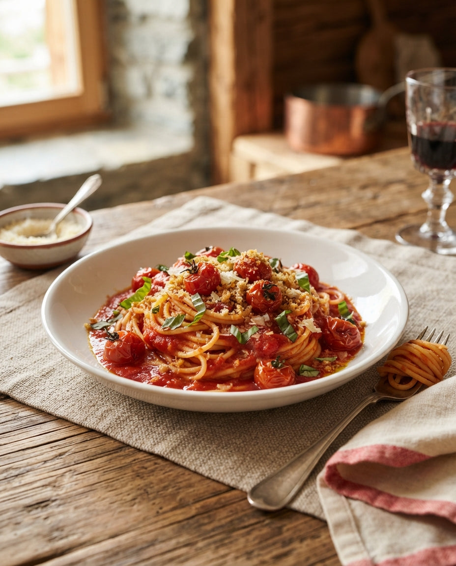 Rezept: Blitz-Pomodoro deluxe mit Bio-Tomatensauce