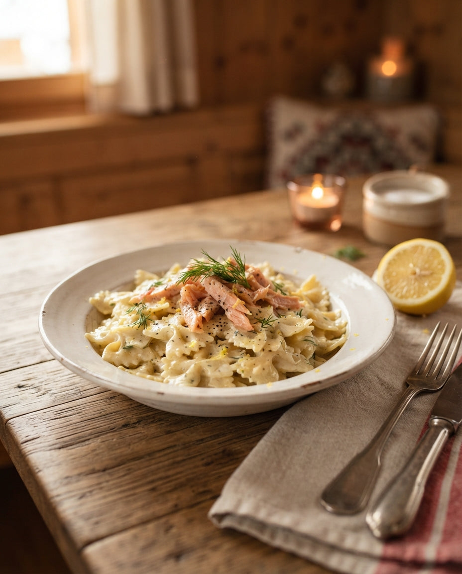 Rezept: Krawättli in Zitronen-Rahm mit Rauchlachs