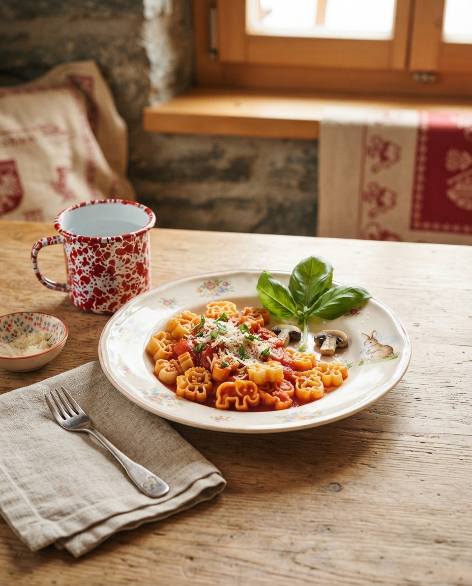 Rezept: Zoo-Znacht: Tierli-Pasta mit Versteckli-Sugo