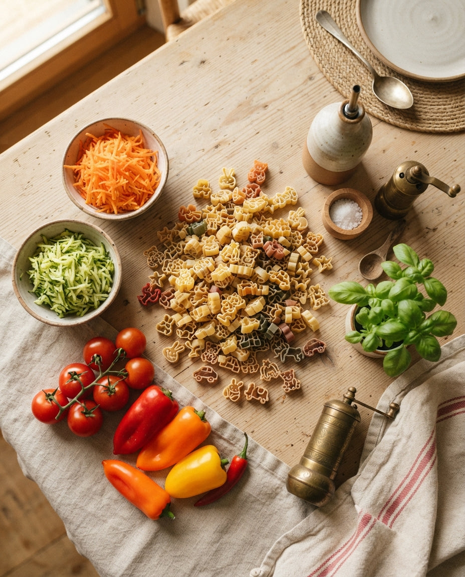 Dschungel-Pasta mit Versteckli-Tomatensauce – Zutaten
