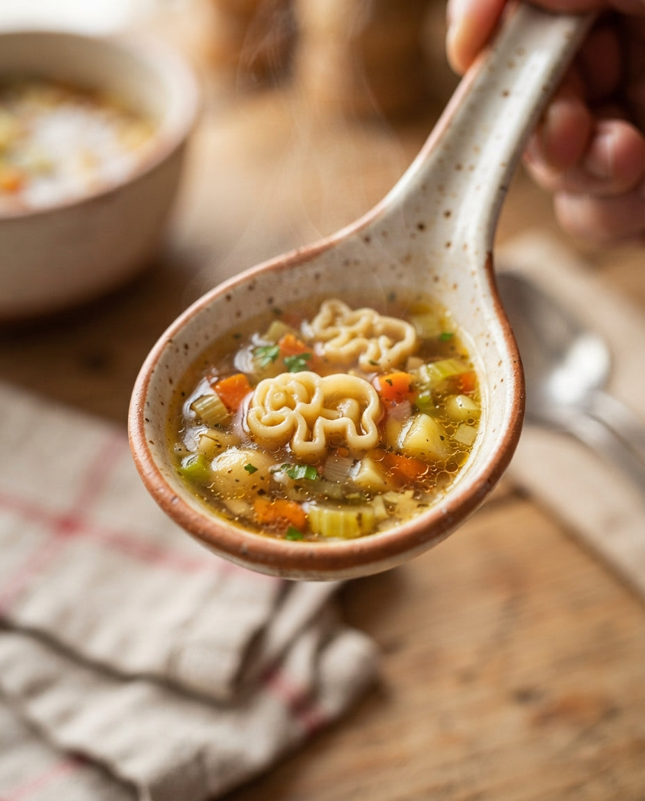 Safari-Suppe mit Wilden Tieren – Detailaufnahme