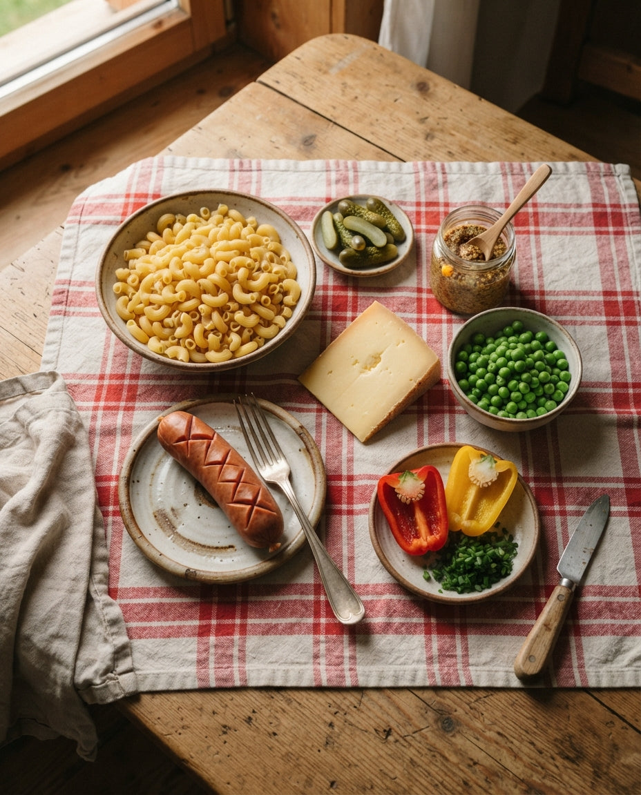 Bunter Bio-Hörnlisalat für Grill & Picknick – Zutaten