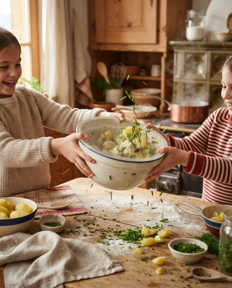 Bunter Bio-Hörnlisalat für Grill & Picknick – Zubereitung