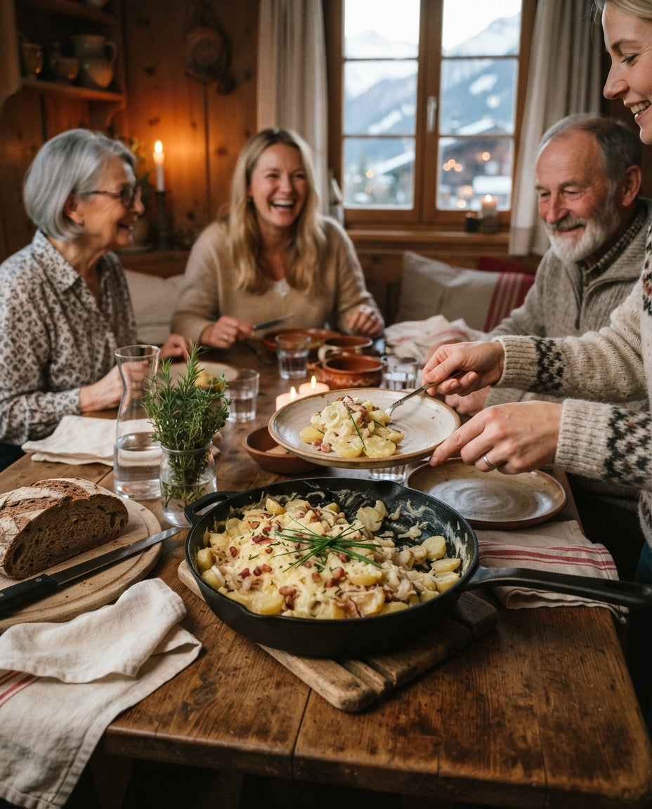 Hörnli-Stroganoff aus einem Topf – gemeinsam am Tisch