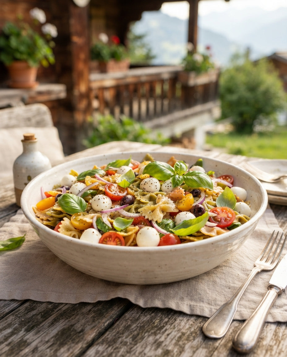 Rezept: Bunter Krawättli-Salat mit Mozzarella