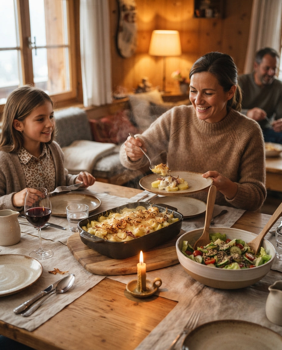 Grüne Blitz-Lasagne mit Spinat und Ricotta – gemeinsam am Tisch