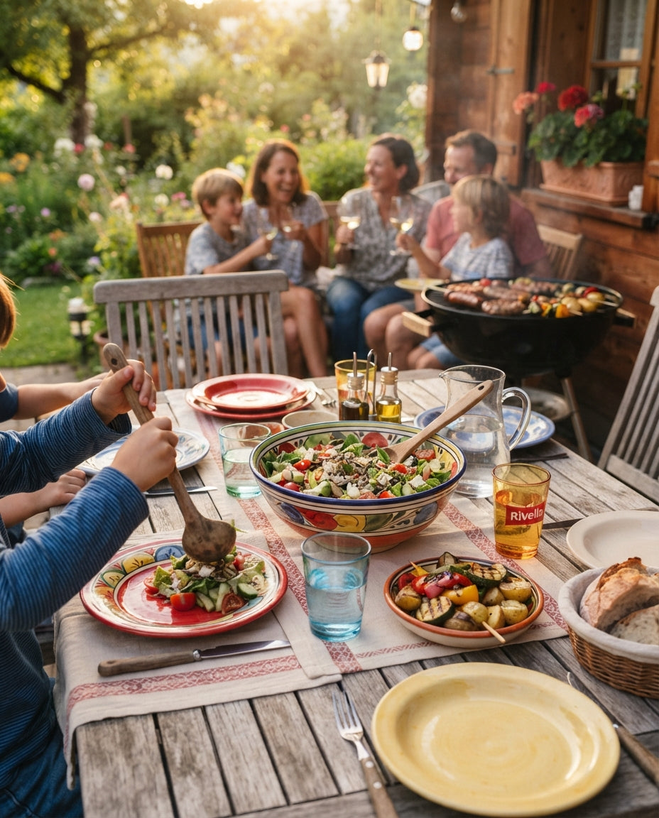 Bunter Müscheli-Salat mit Thon, Mais & Zitrone – gemeinsam am Tisch