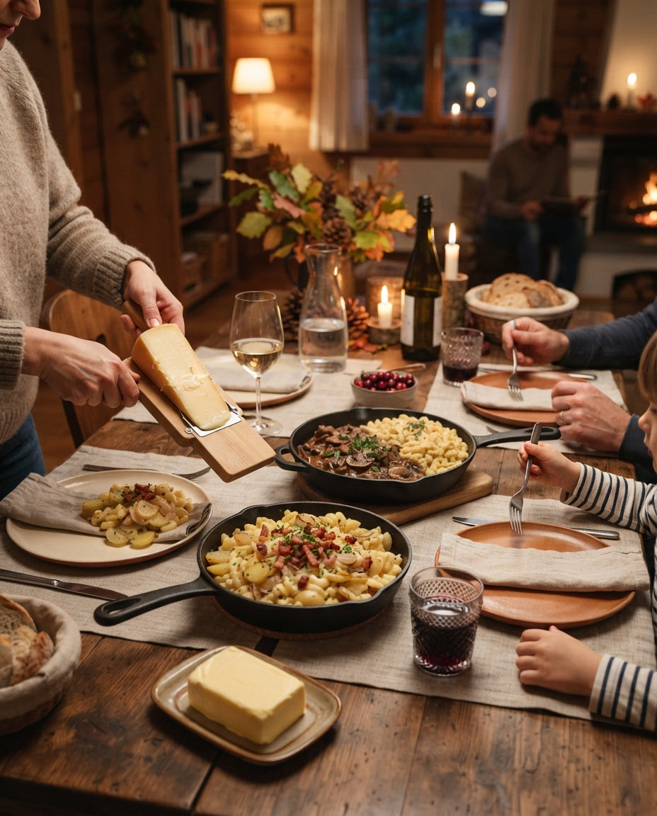 Steinpilz-Nudeln an Salbeibutter mit Baumnüssen – gemeinsam am Tisch