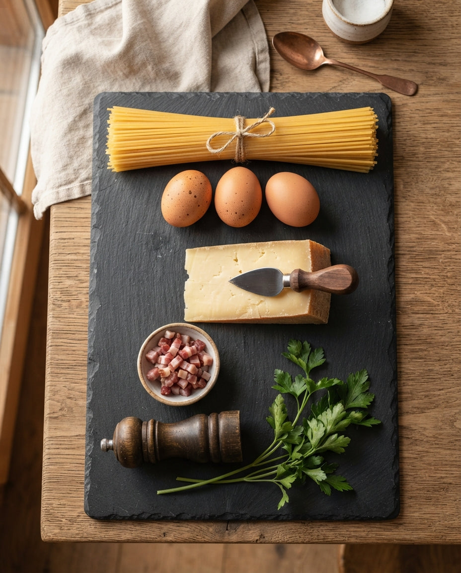 Spaghetti Carbonara mit Schweizer Bergkäse-Twist – Zutaten