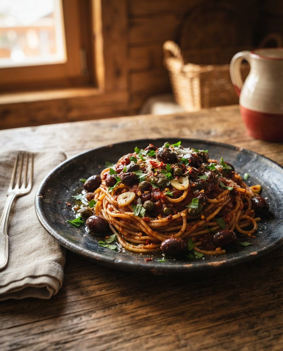 Rezept: Spaghetti alla Puttanesca – feurig und flott