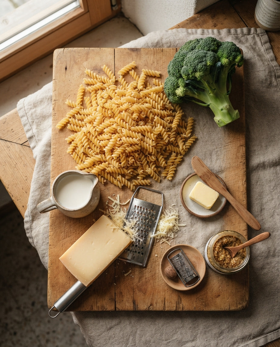 Spiralen-Broccoli-Gratin mit Bergkäse – Zutaten