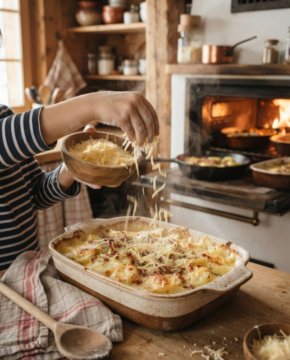 Spiralen-Broccoli-Gratin mit Bergkäse – Zubereitung