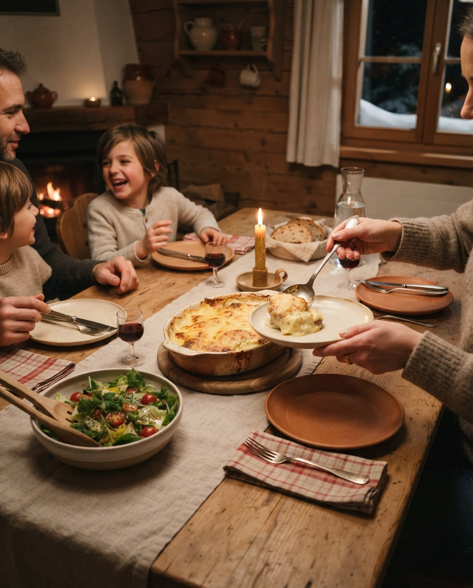 Spiralen-Broccoli-Gratin mit Bergkäse – gemeinsam am Tisch