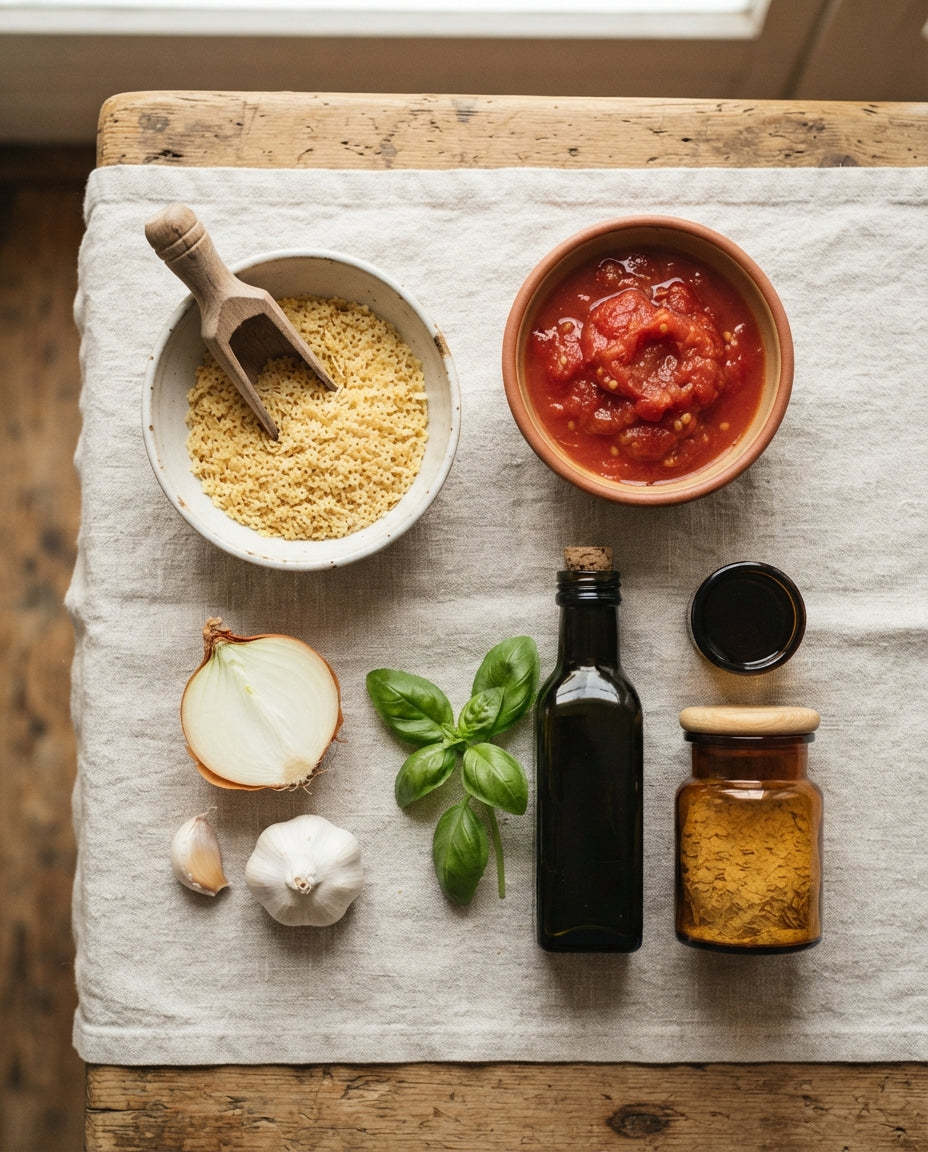 Cremige Sternli-Pastina mit Tomate – Zutaten