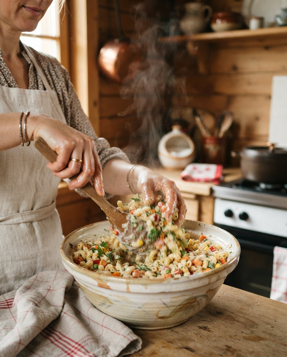 Feiner Hörnli-Salat, vegan gedacht – Zubereitung