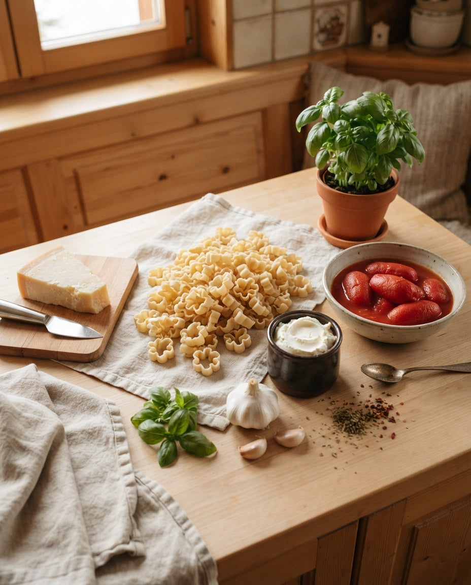 Edelweissli in Tomaten-Mascarpone-Sauce – Zutaten
