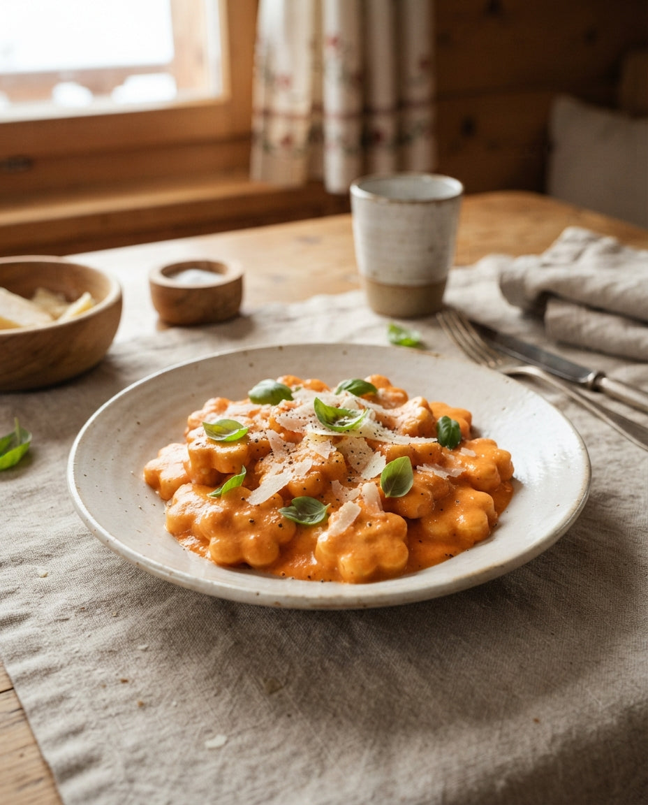 Rezept: Edelweissli in Tomaten-Mascarpone-Sauce