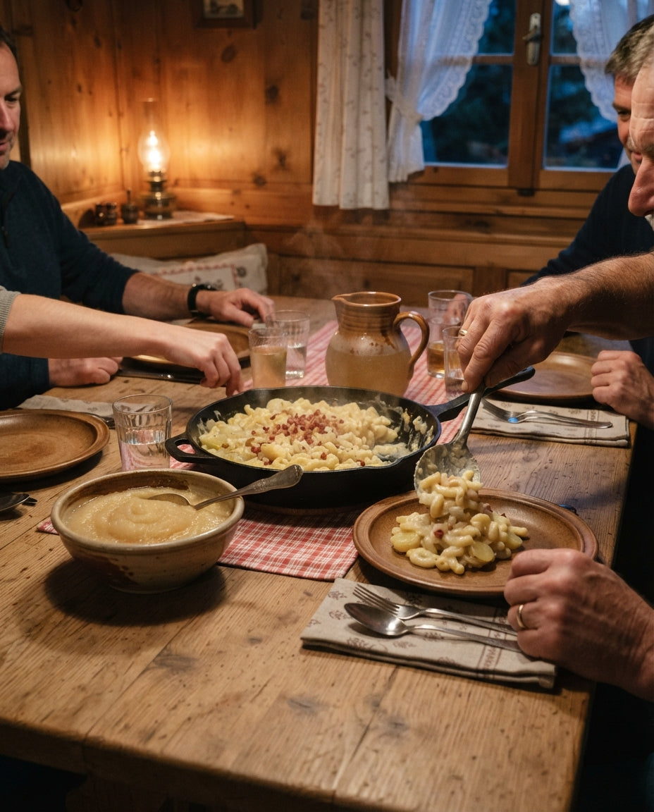 Schwinger-Znacht: Ghackets mit Hörnli – gemeinsam am Tisch