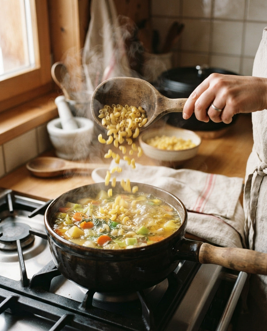 Währschafter Hörnli-Suppentopf – Zubereitung