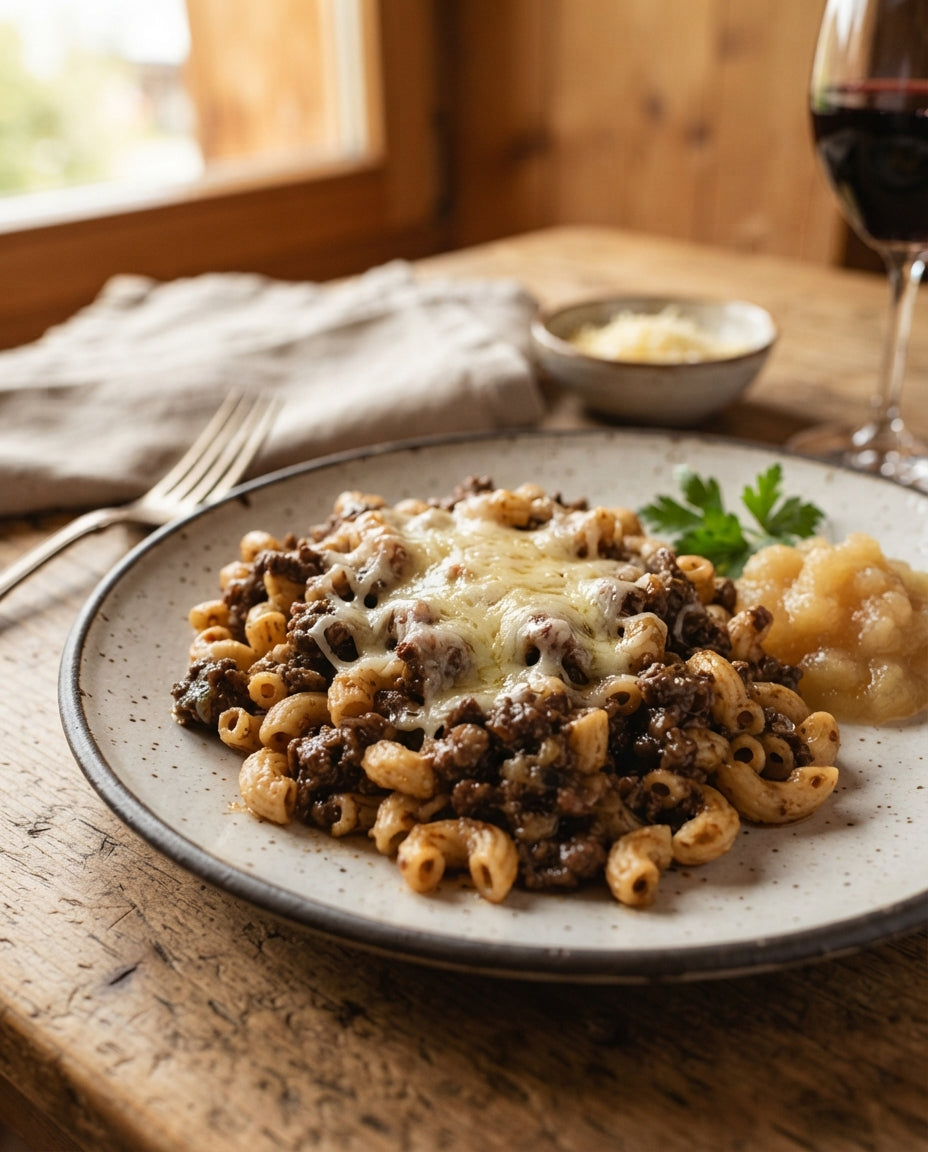 Rezept: Ghackets mit Hörnli – de Klassiker, e chli fäiner